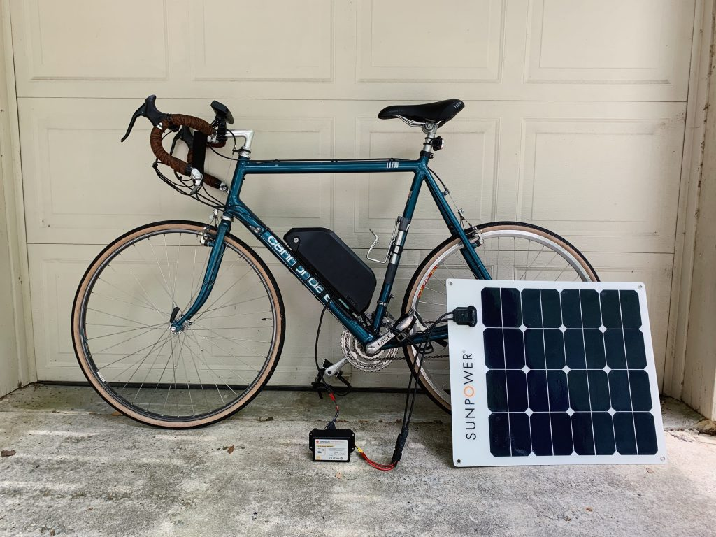 Can you charge an ebike with a solar panel?