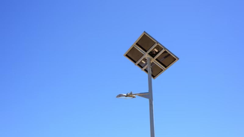 Solar Powered Lamp Post