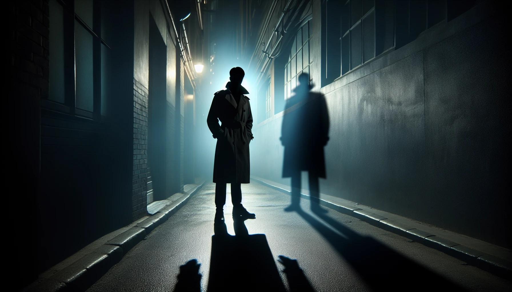 A silhouette of a person shadowing another, symbolizing the role of professional help in surveillance