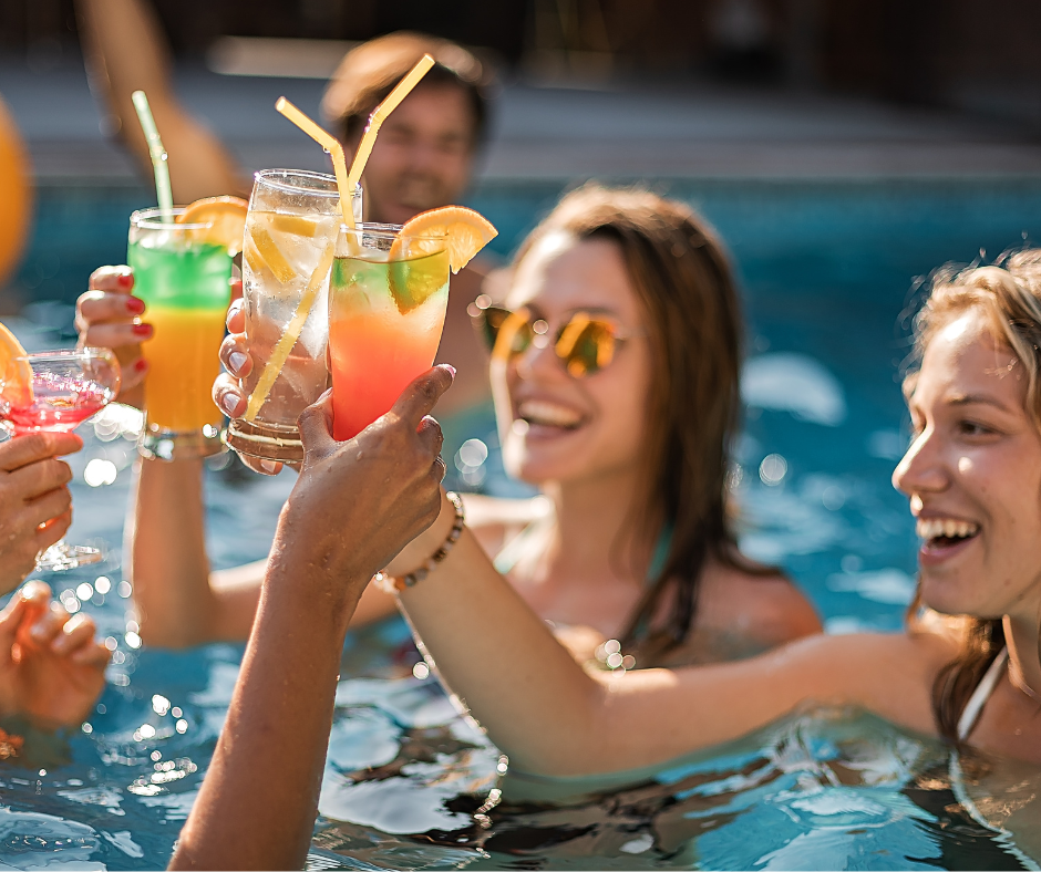 People playing party games at a sober party, having fun without alcohol consumption