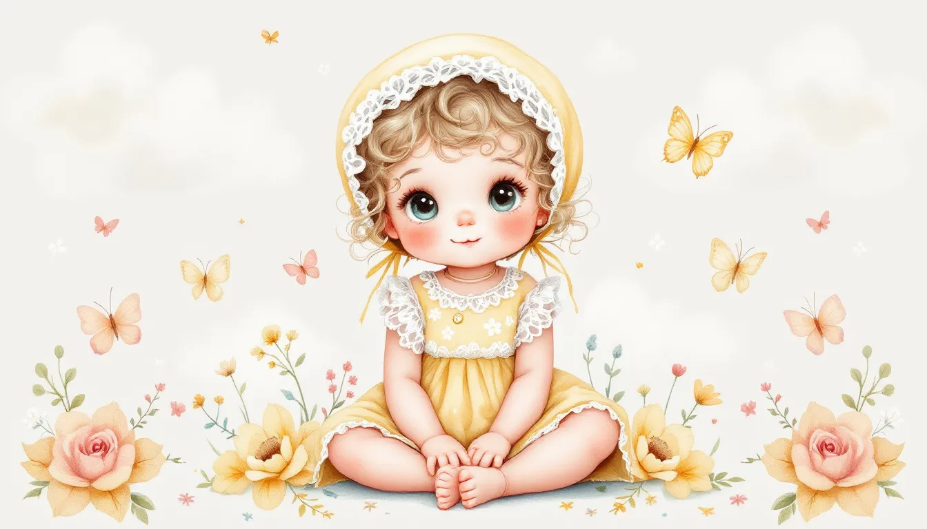 A sweet baby girl dressed in a cute outfit.