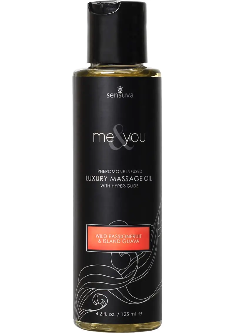 Sensuva Me & You Massage Oil – 4.2 oz Passion Fruit Guava