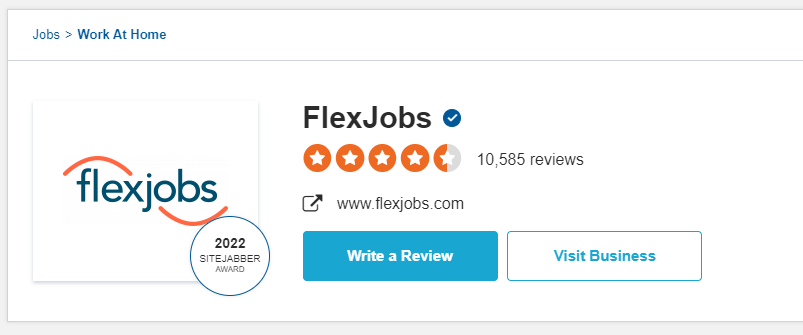 Flexjob reviews on sitejabber