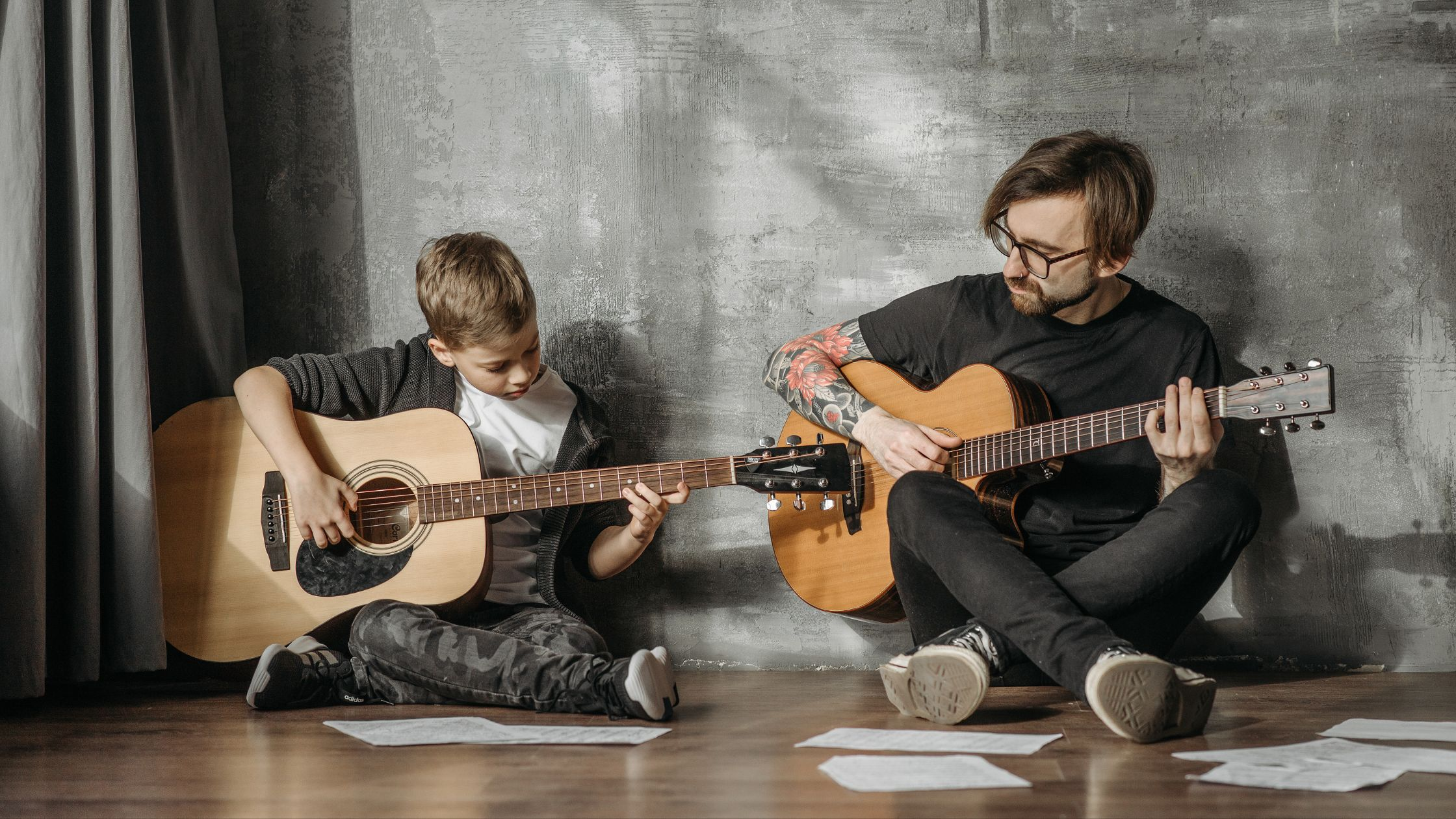 acoustic guitar - sound enhancement by learning proper chord fingering