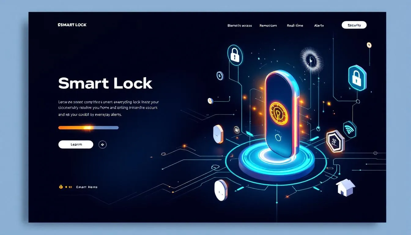 A visual representation of automatic locking features in smart locks, highlighting their advantages over traditional locks.