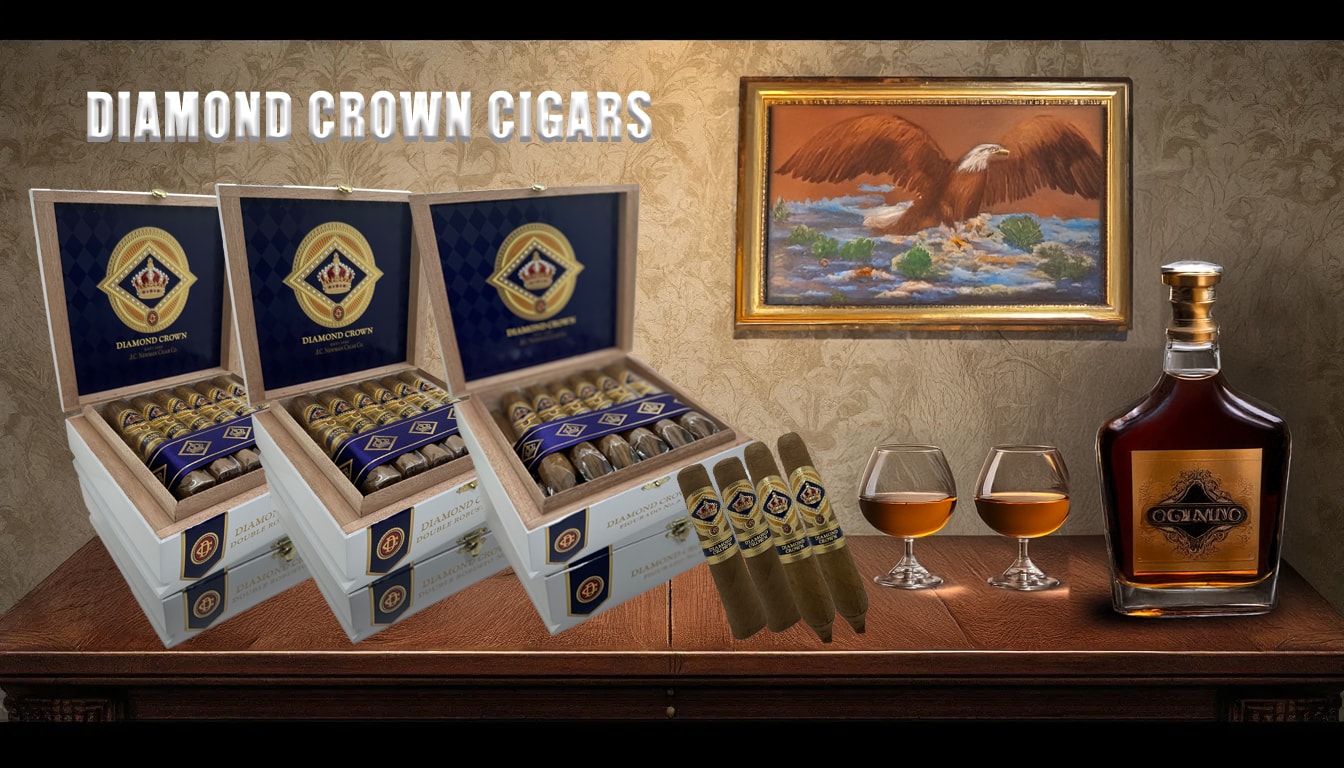 An array of beautifully designed cigar boxes.