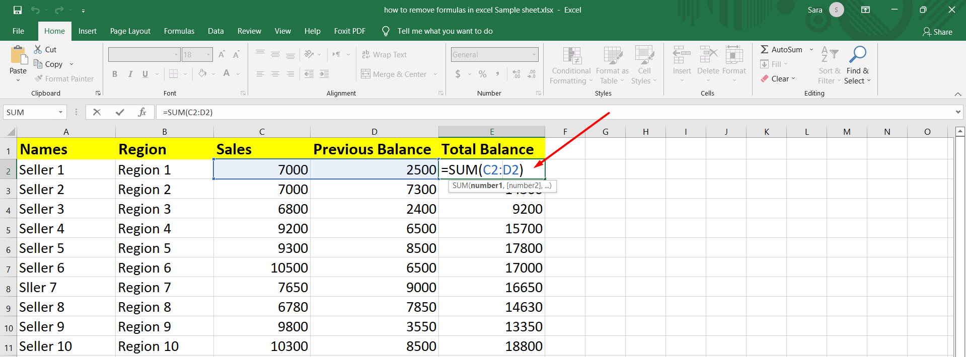 How To Remove Formulas In Excel 2715