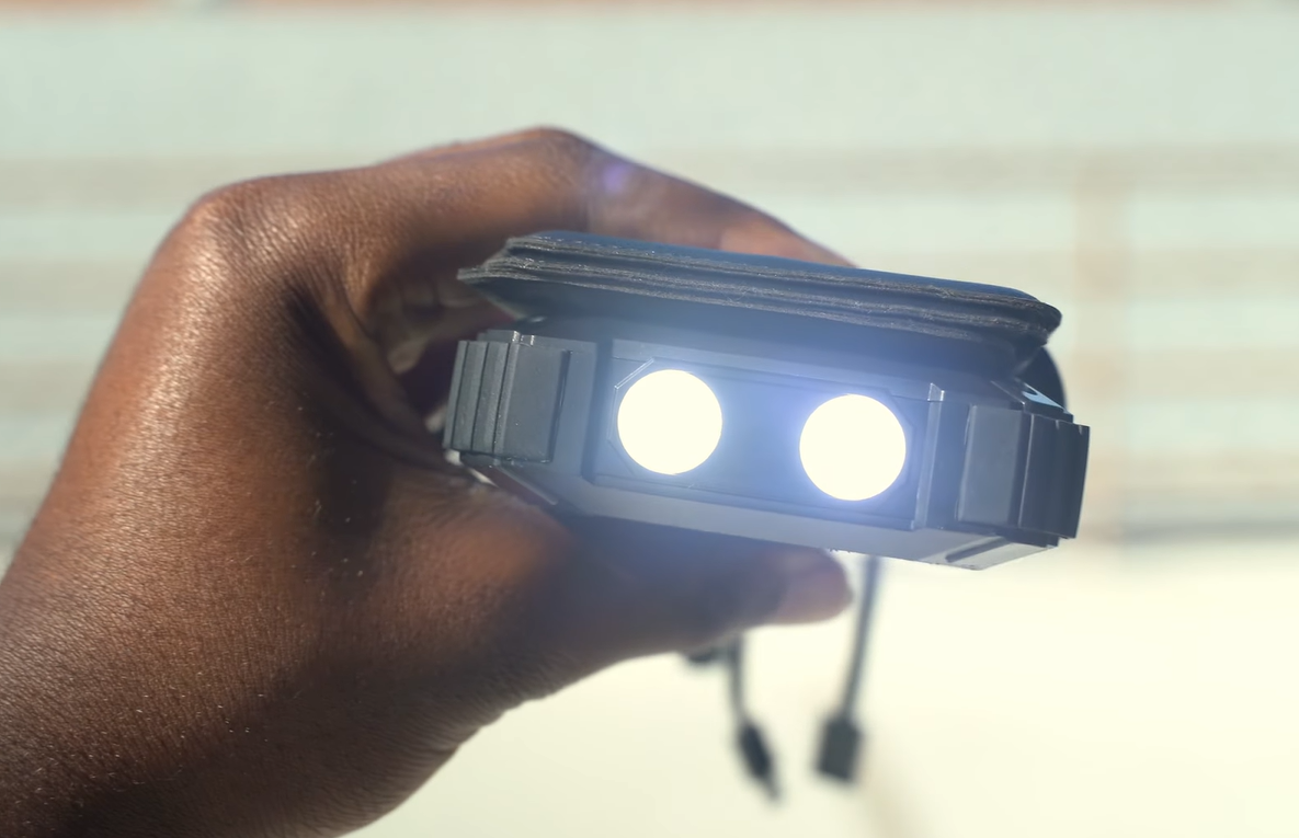 KEPSWIN solar power bank flashlight working perfectly fine after durability test