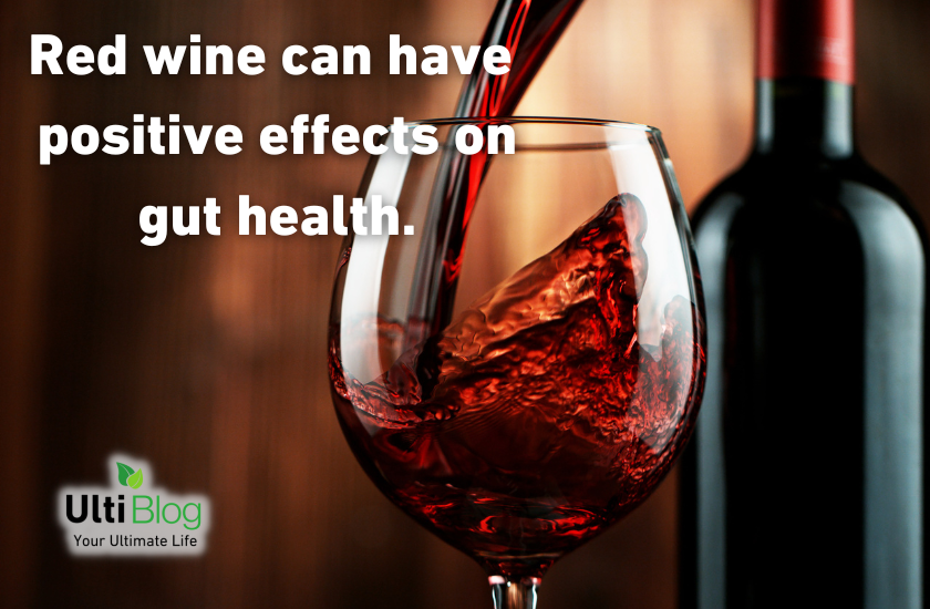 Red wine can have positive effects on gut health in a post about Does Alcohol Kill Gut Bacteria?