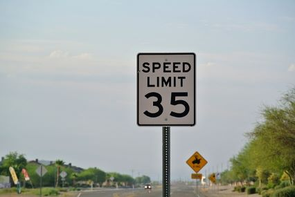 Speed limit sign