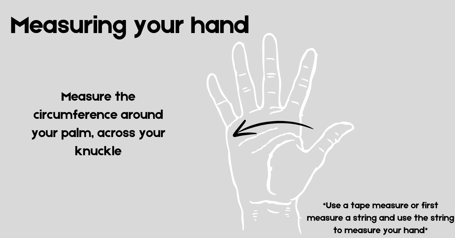 Measuring your hand