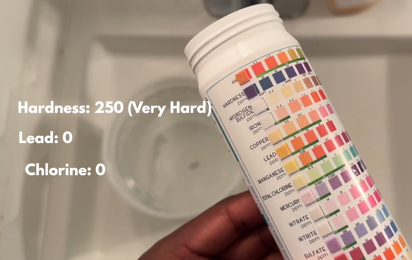 shower head filter results