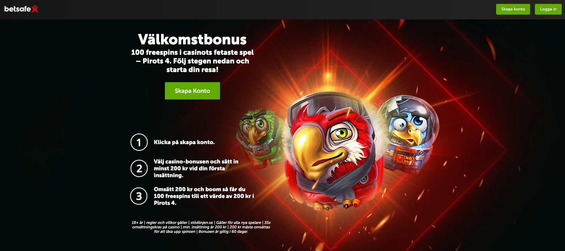 betsafe casino bonus