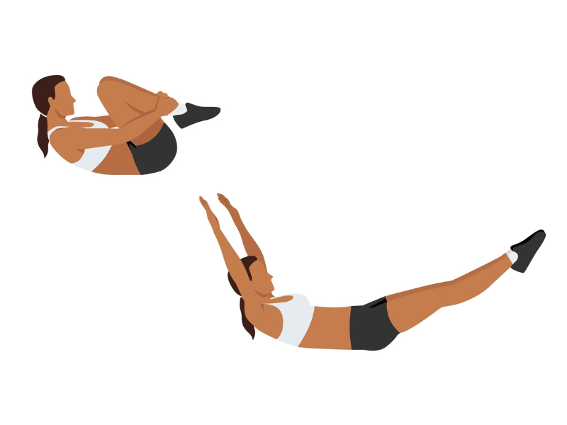 Double leg stretch pilates