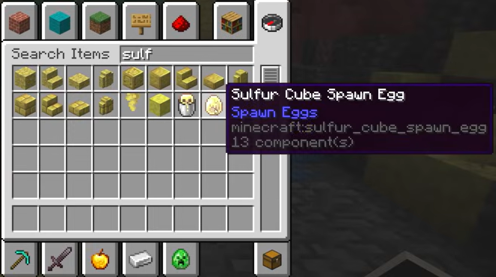 How to Use Sulfur Cube Spawn Eggs in Minecraft
