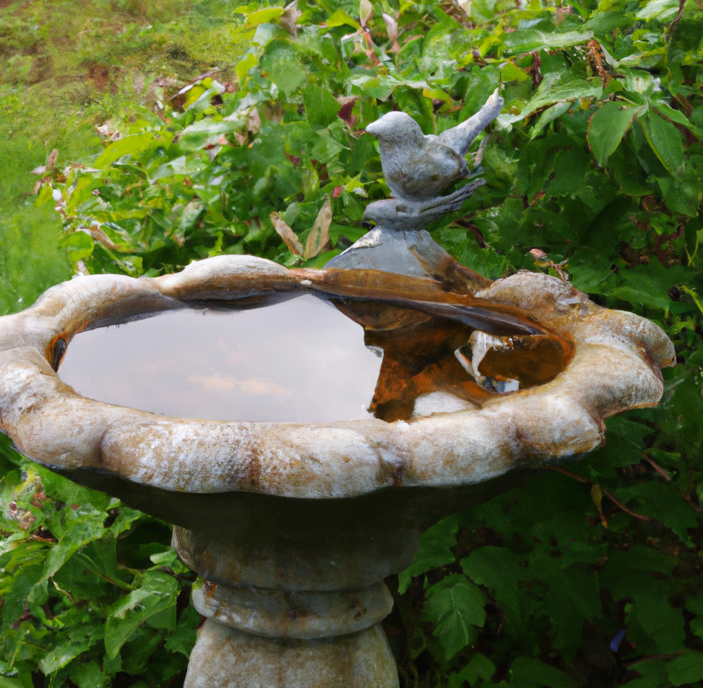 DIY bird baths