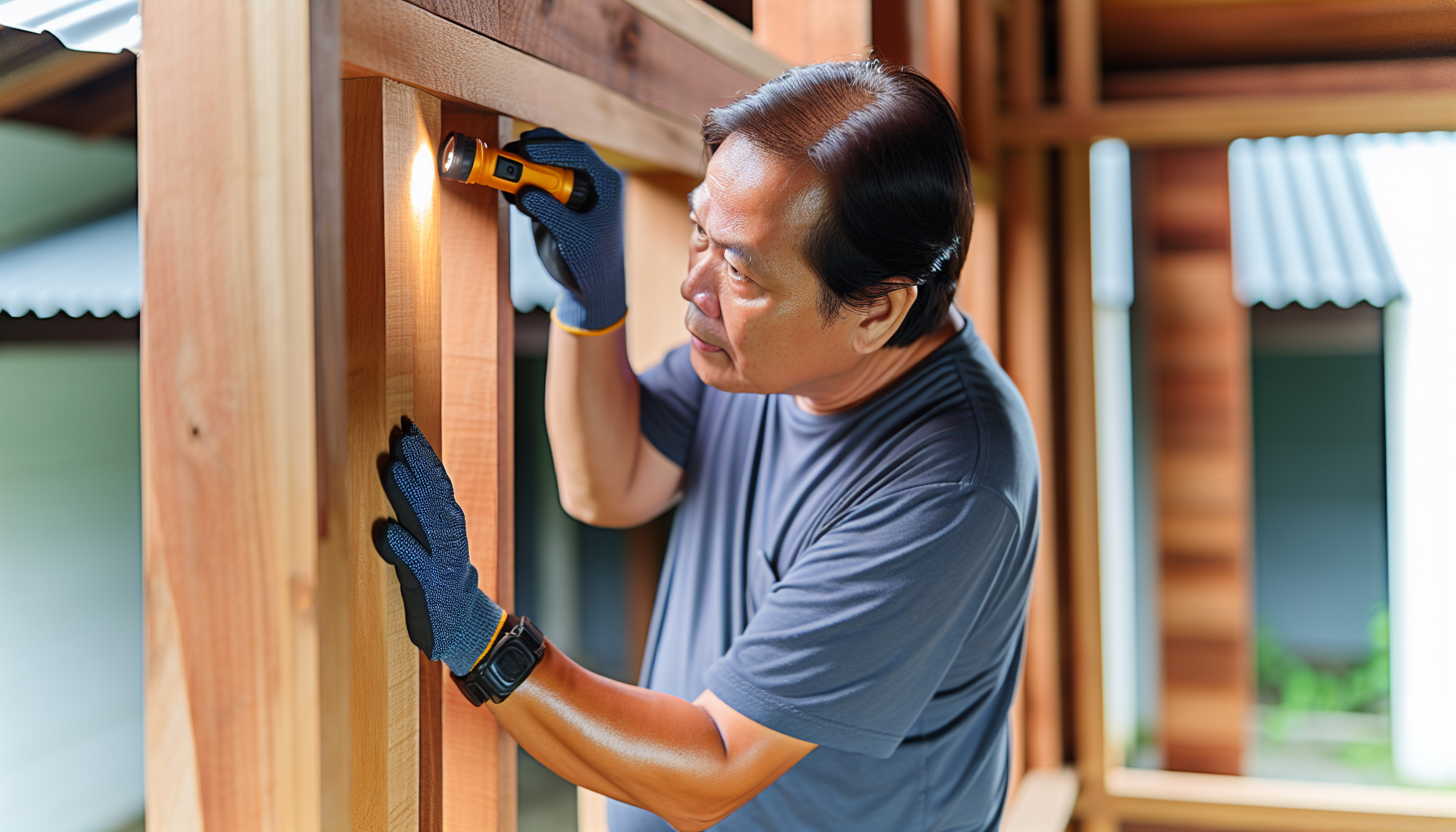 Maintenance of timber frame house