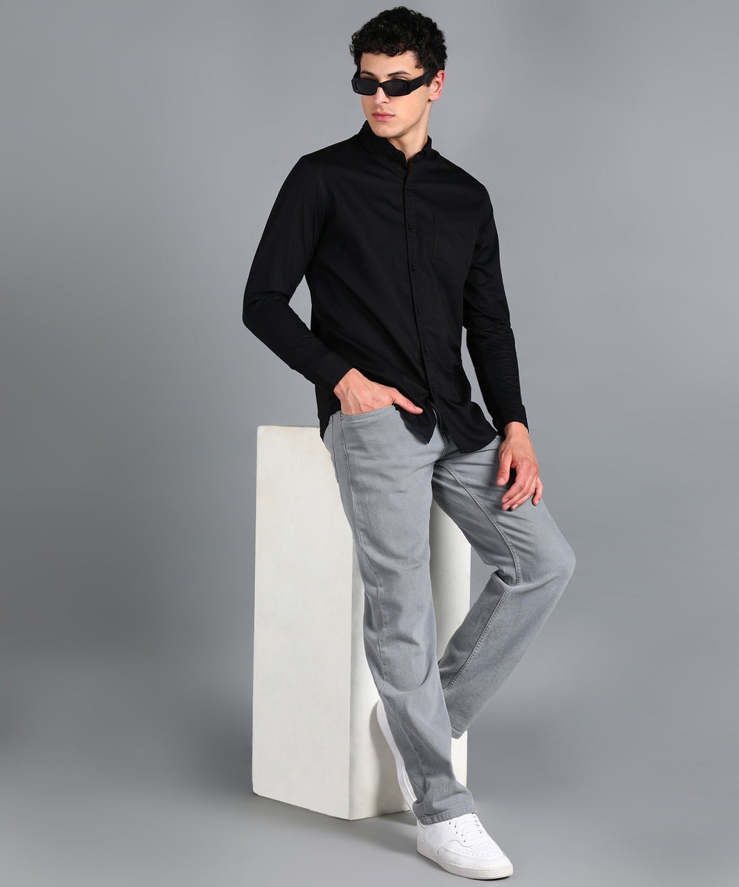 Mandarin Collar Shirt