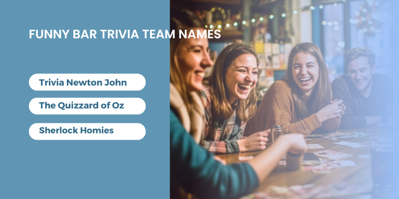 Funny Bar Trivia Team Names