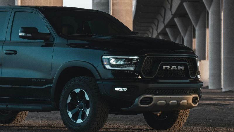 OEM LED headlights in a RAM Truck