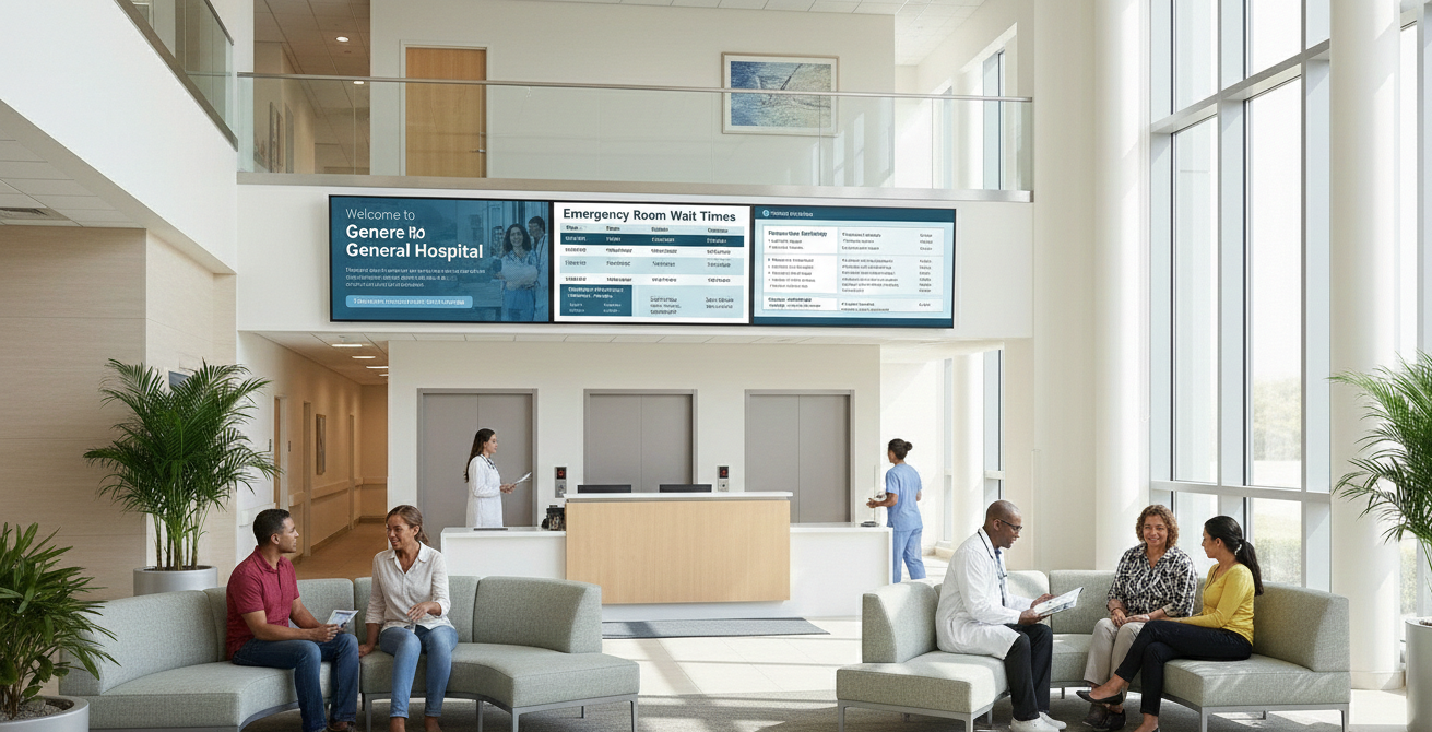 good enough” digital signage software for hospitals isn’t enough for healthcare