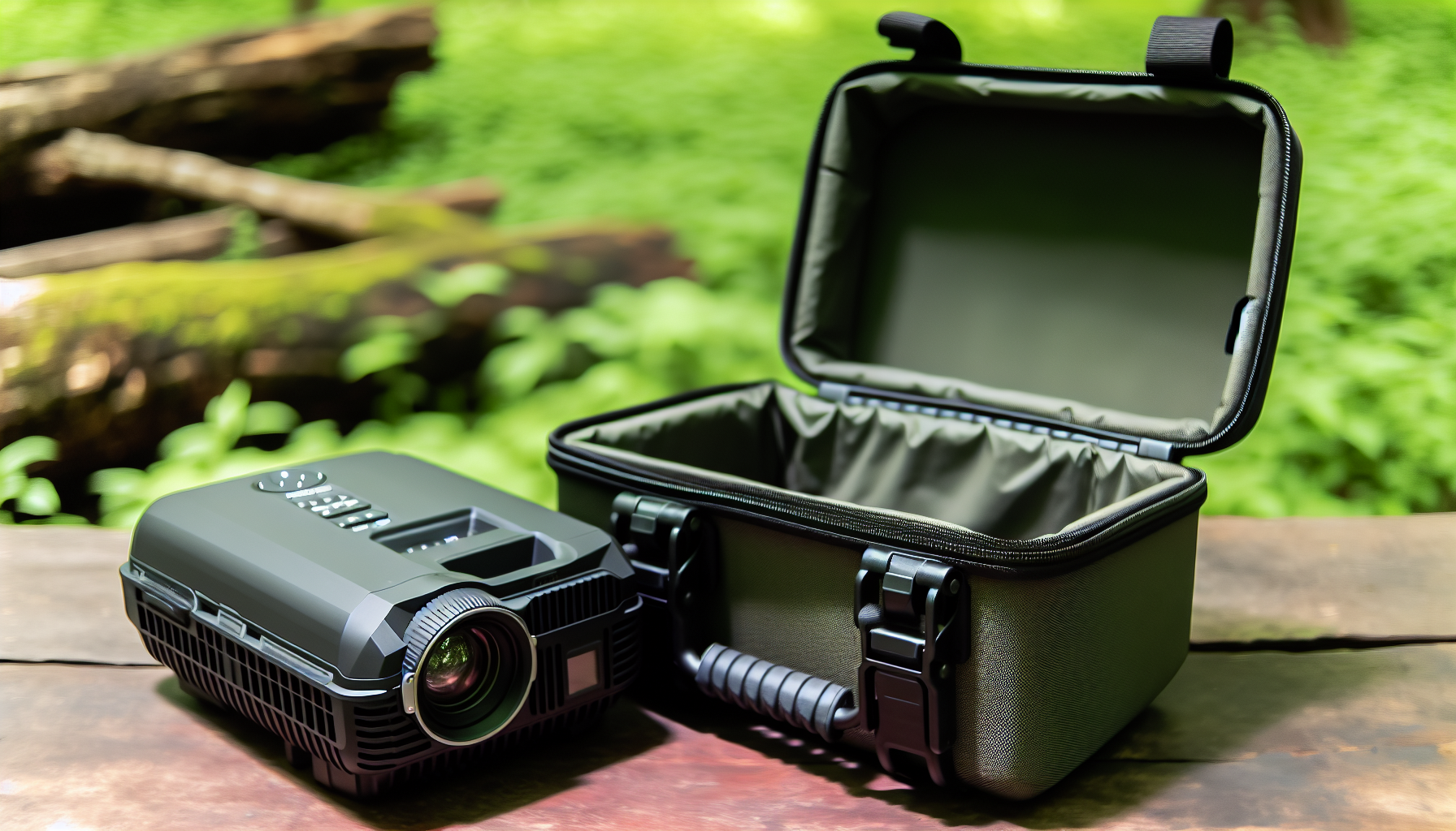 Portable and durable camping projector