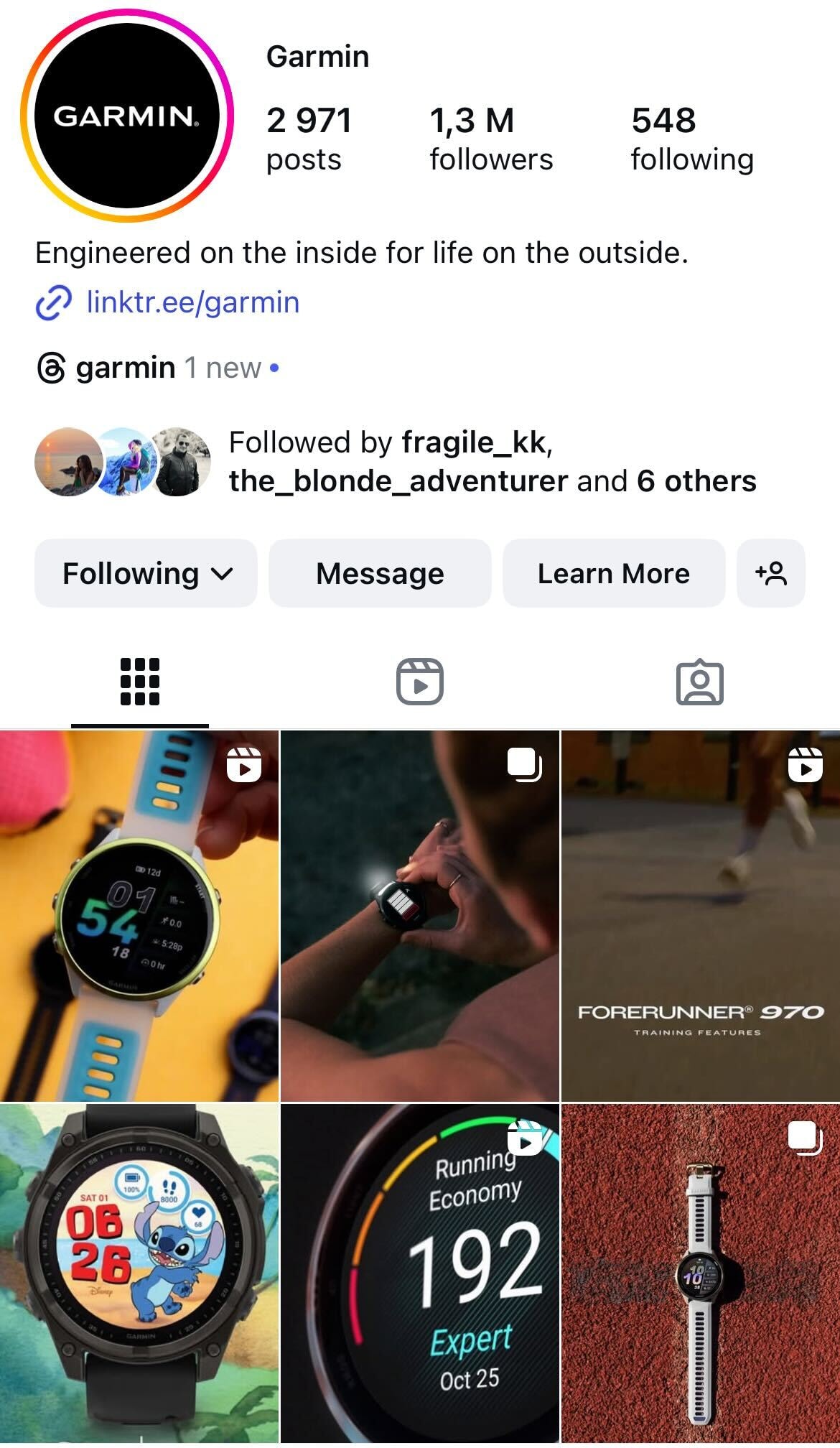 como obter mais engajamento no instagram - Garmin mistura formatos