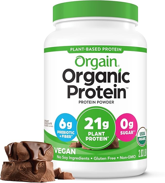 orgain organic plant based protein powder