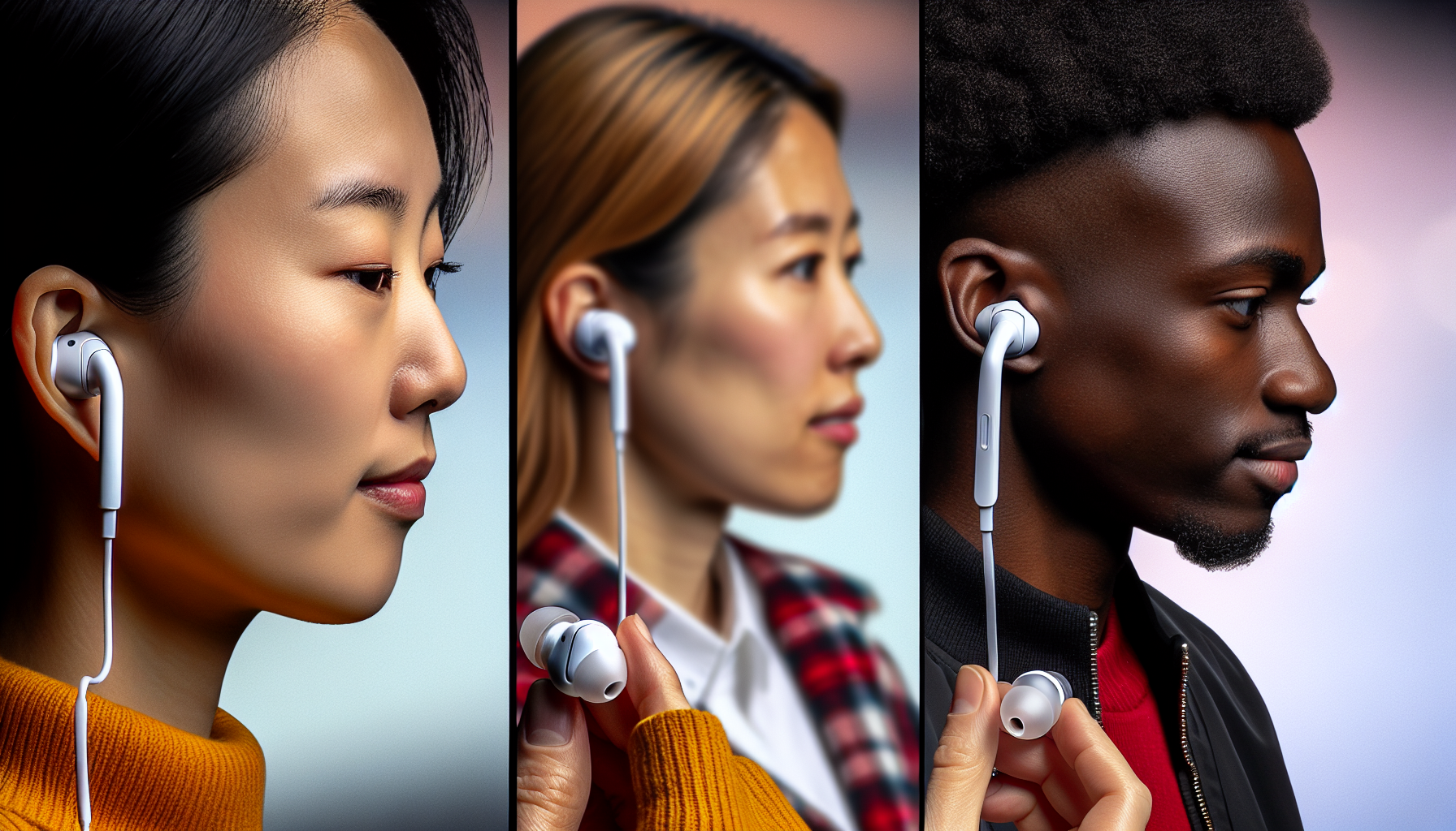 Comparison of design and comfort features between Apple AirPods and Skullcandy earbuds