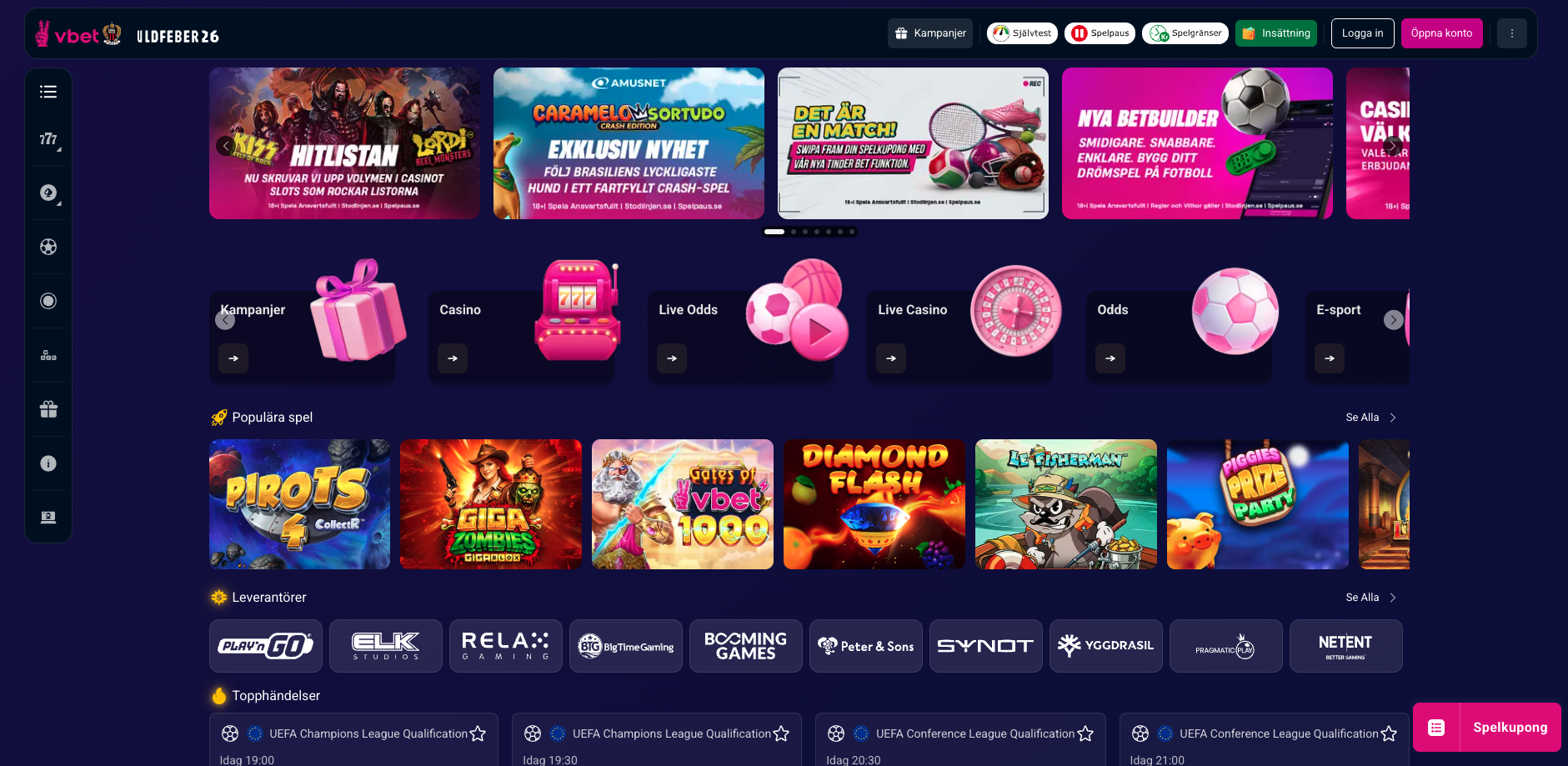 vbet startsida