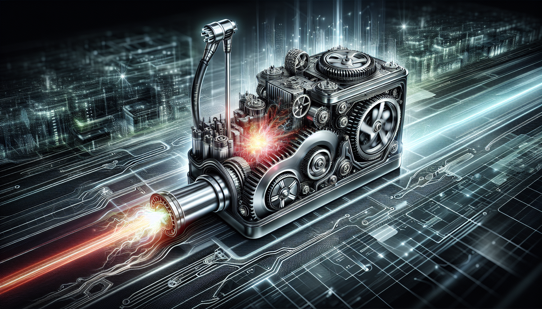 Illustration of traction battery pack