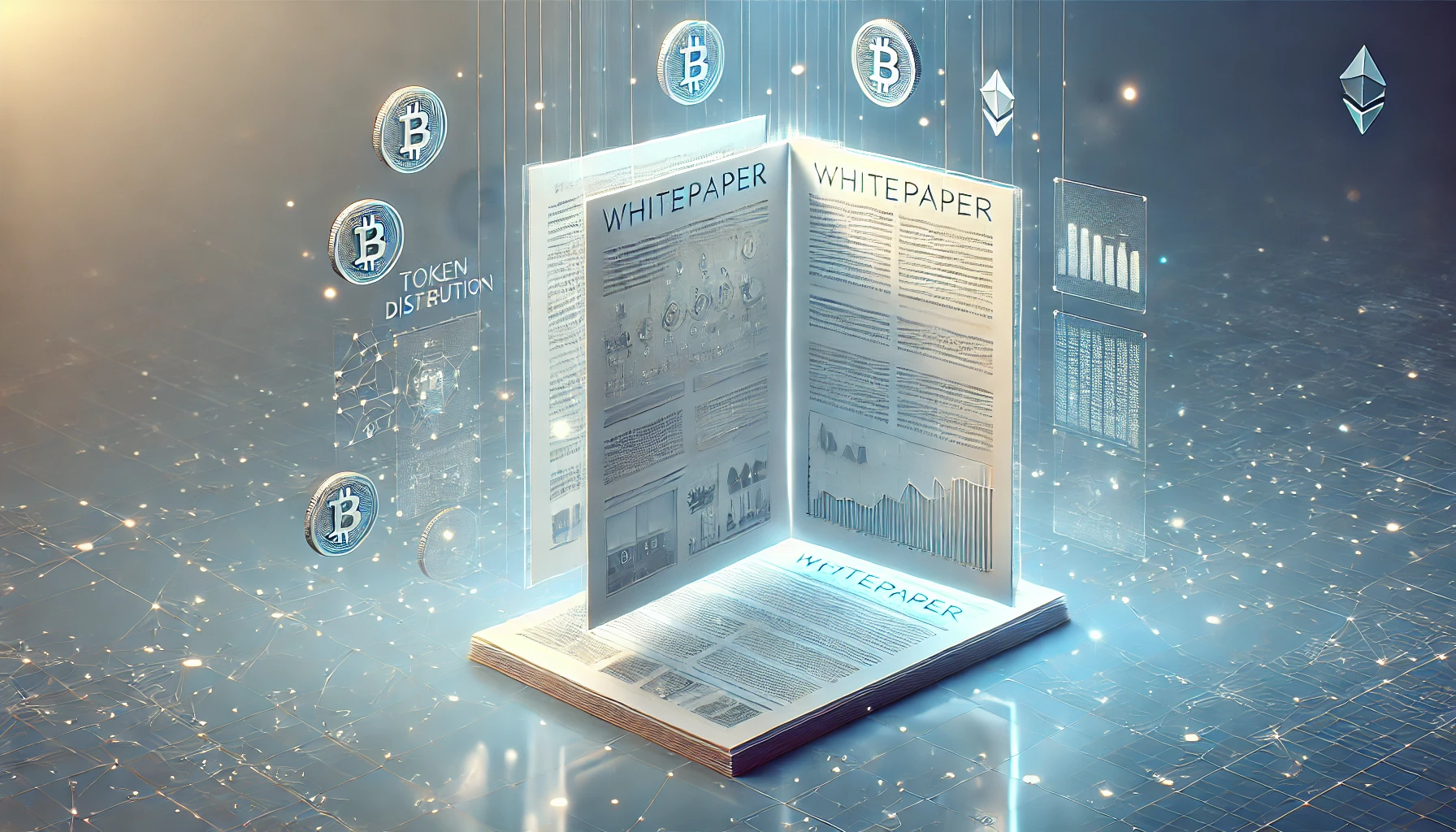 A visual representation of white paper requirements for crypto-assets, highlighting various types of tokens.