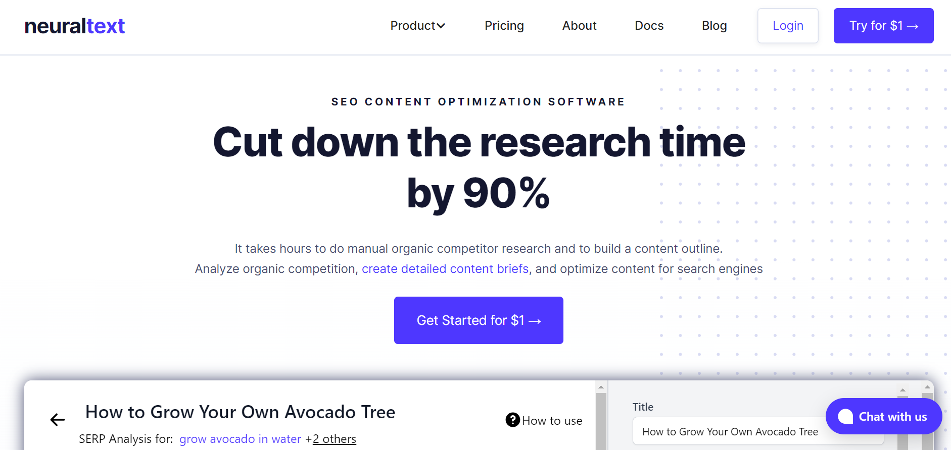 NeuralText Landing Page