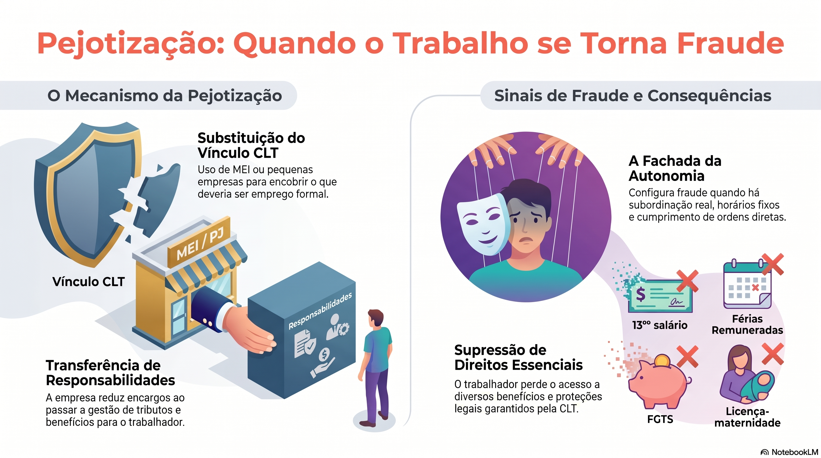 O que &eacute; pejotiza&ccedil;&atilde;o e por que ela &eacute; considerada uma fraude trabalhista?