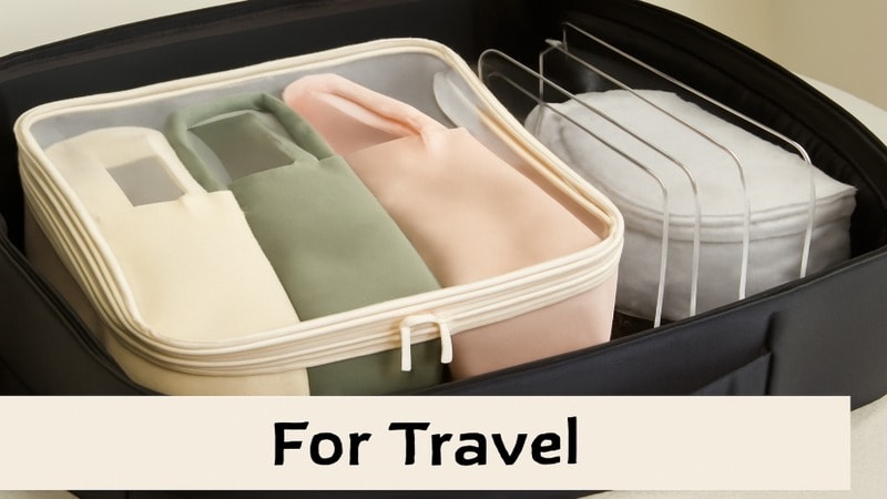 packing cubes to store travel bags