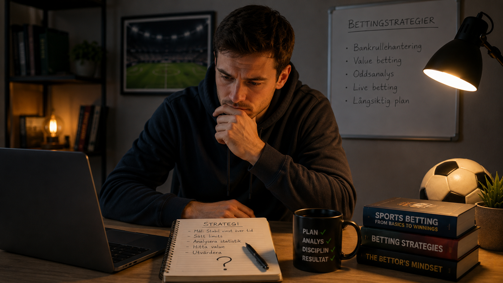 Betting strategier och odds tips för speltips på fotboll med fokus på value betting, bankroll och spela ansvarsfullt