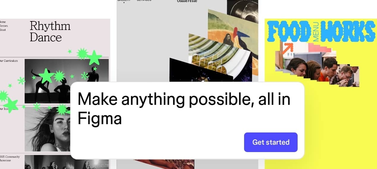 Figma product landing page