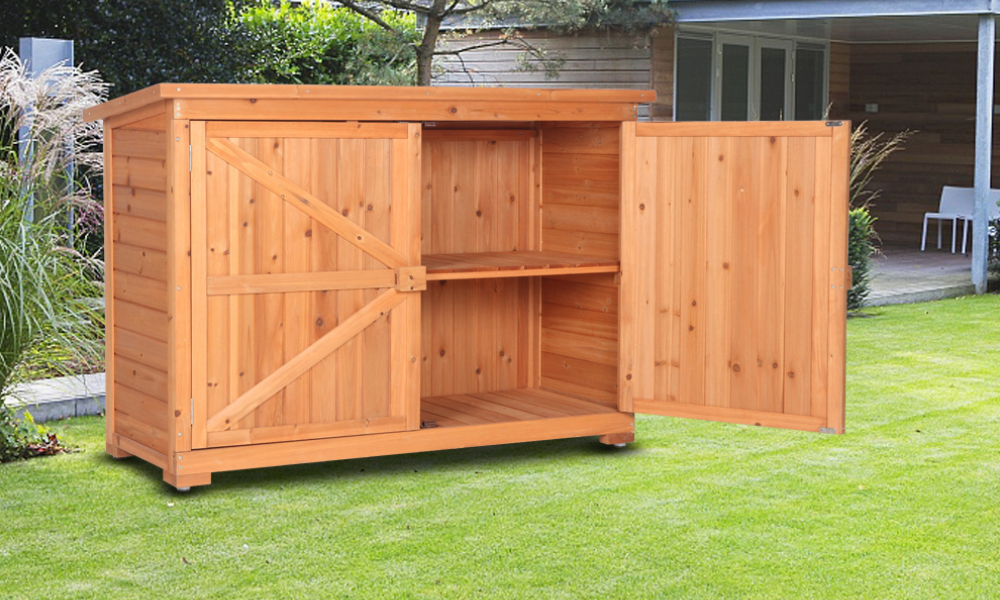 Wooden Gardening Tool Shed