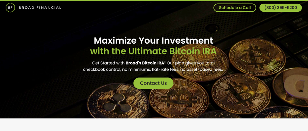 Broad Financial; Best Cryptocurrency IRA
