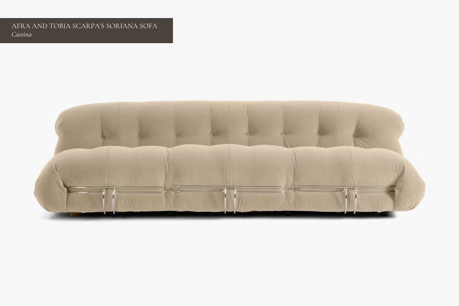 The Soriana Sofa in Fog by Cassina