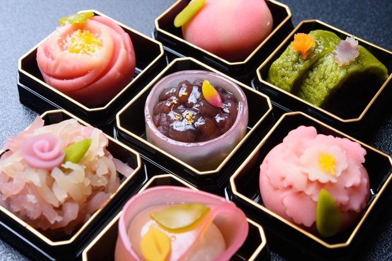 Wagashi Sweets Related to Seasons in Japan