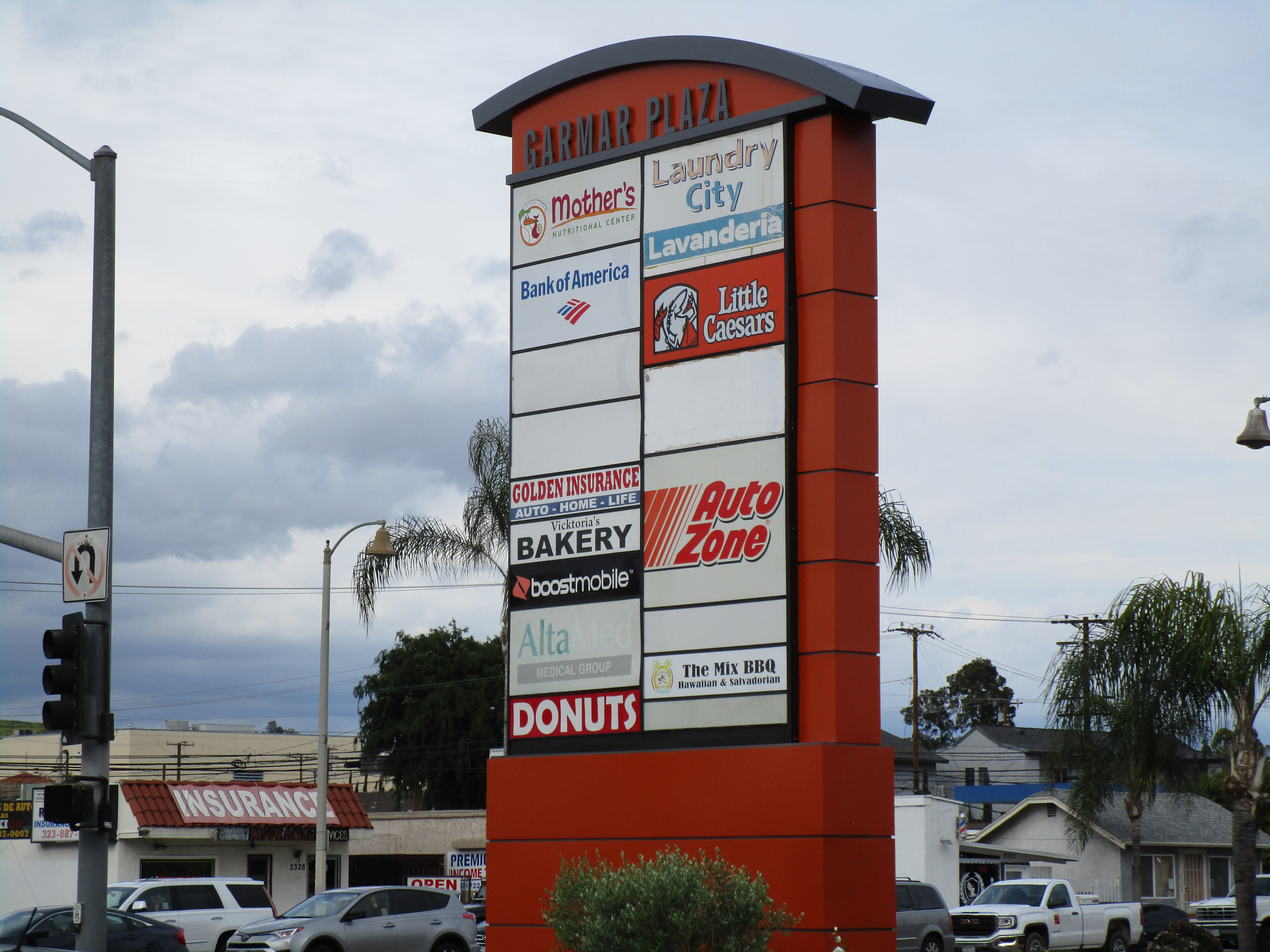 Garmar Plaza in Montebello, CA came to us wanting to refresh their existing shopping mall sign.