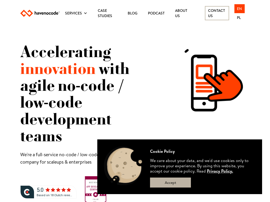 Top no code mobile app development companies – Havenocode