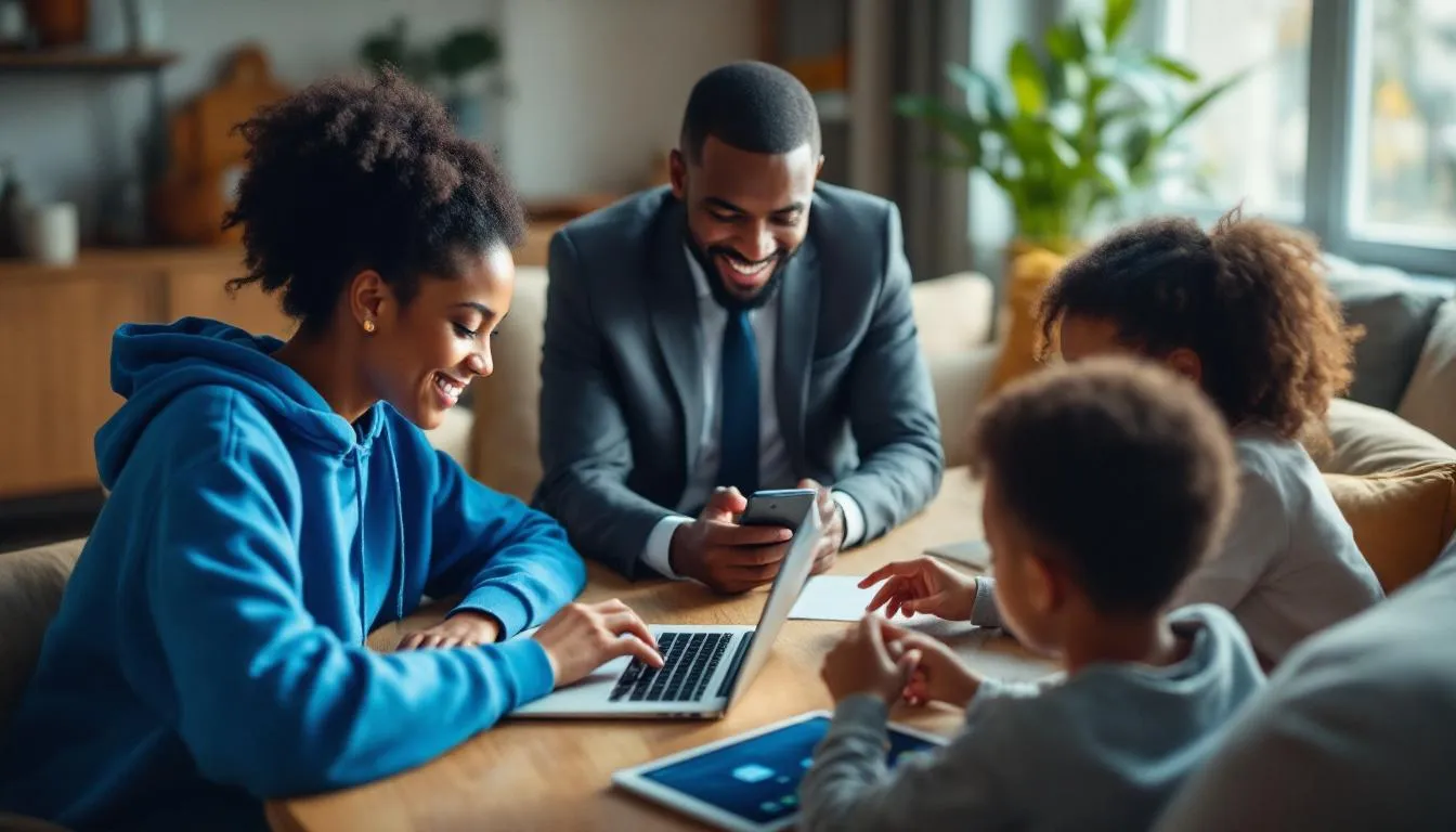 The image depicts diverse individuals from around the world engaging in lively conversations through chat interfaces on various devices, illustrating how they connect and communicate with strangers instantly to form meaningful connections and friendships online. The scene emphasizes the accessibility and fun of chatting in free chat rooms, showcasing the global community of users eager to explore new friendships and connections.