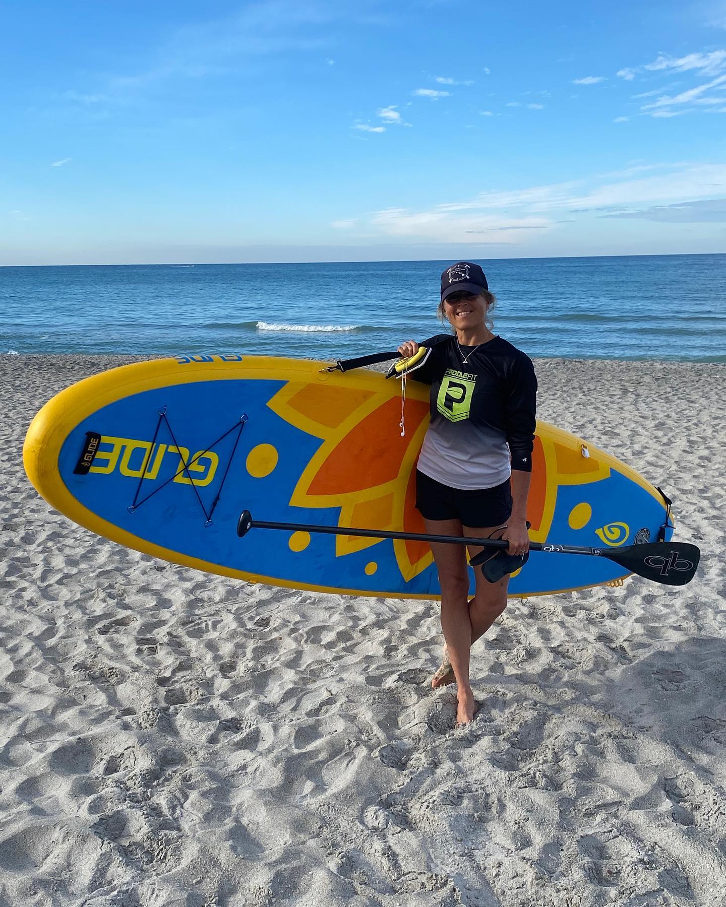 carrying an inflatable paddle board