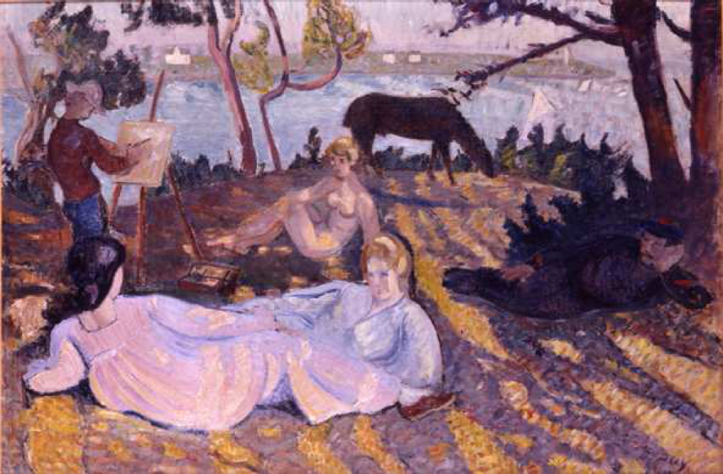 Jean Puy, 1905, Flânerie sous les pins, oil on canvas