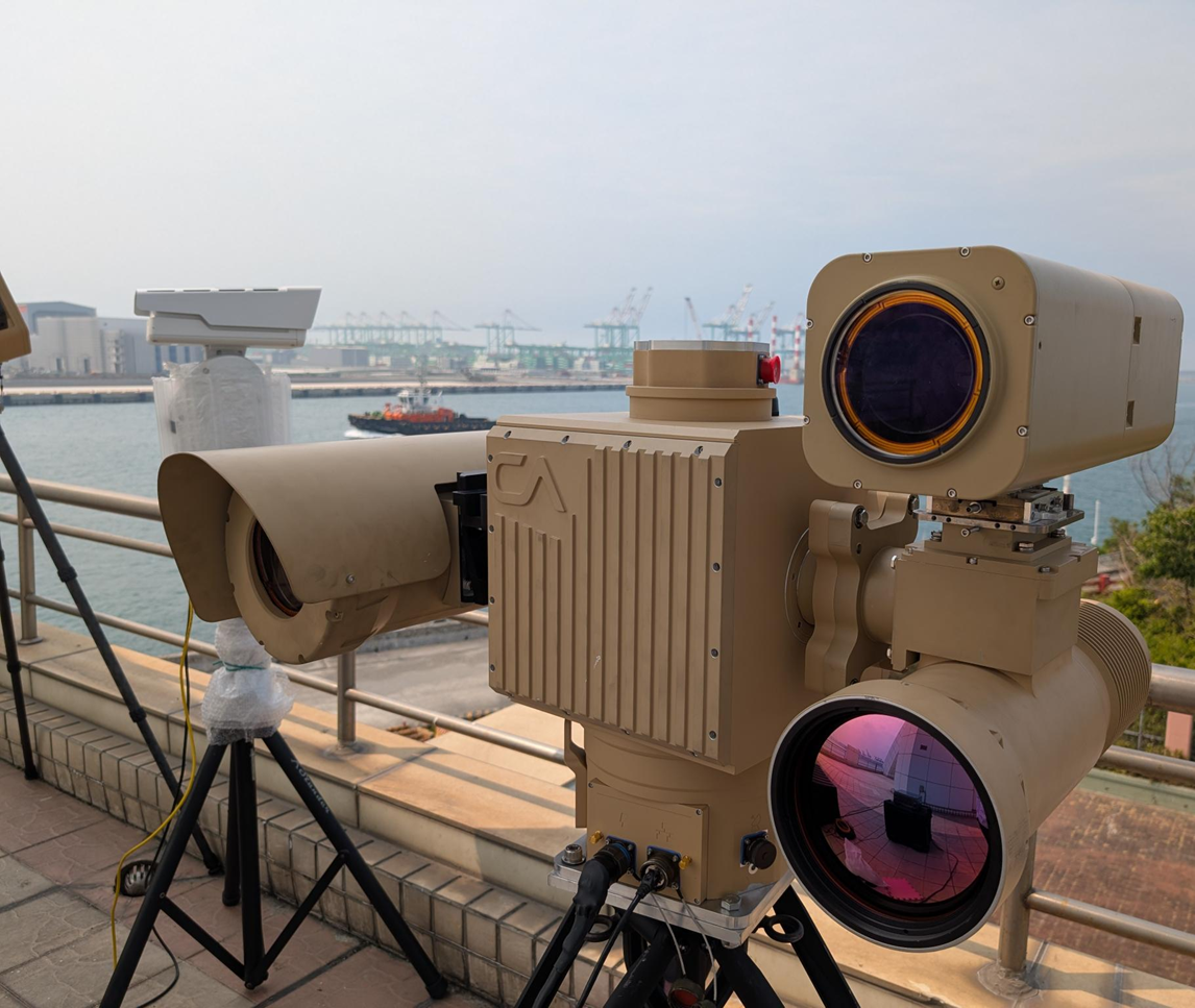 Surveillance System with Visible, SWIR and MWIR Cameras