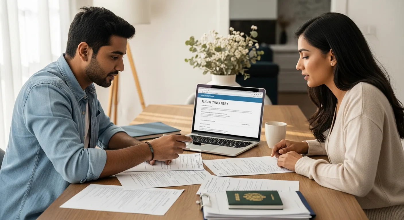 Onward travel proof requirements for Canada spouse visa with dummy ticket options