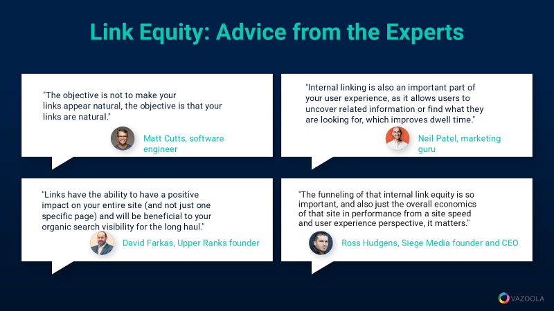 Quotes on Link Equity from top experts