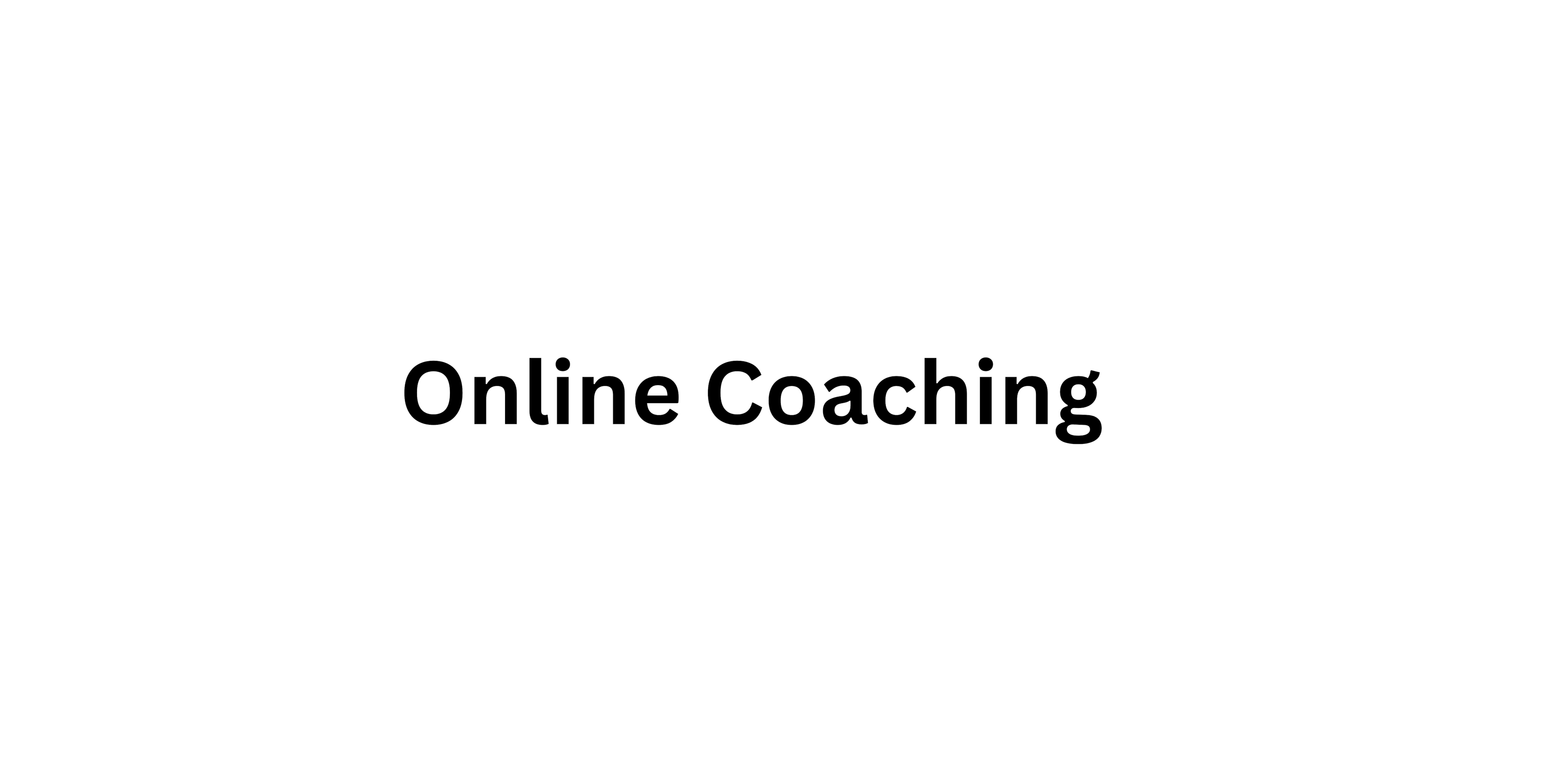 Online Coaching